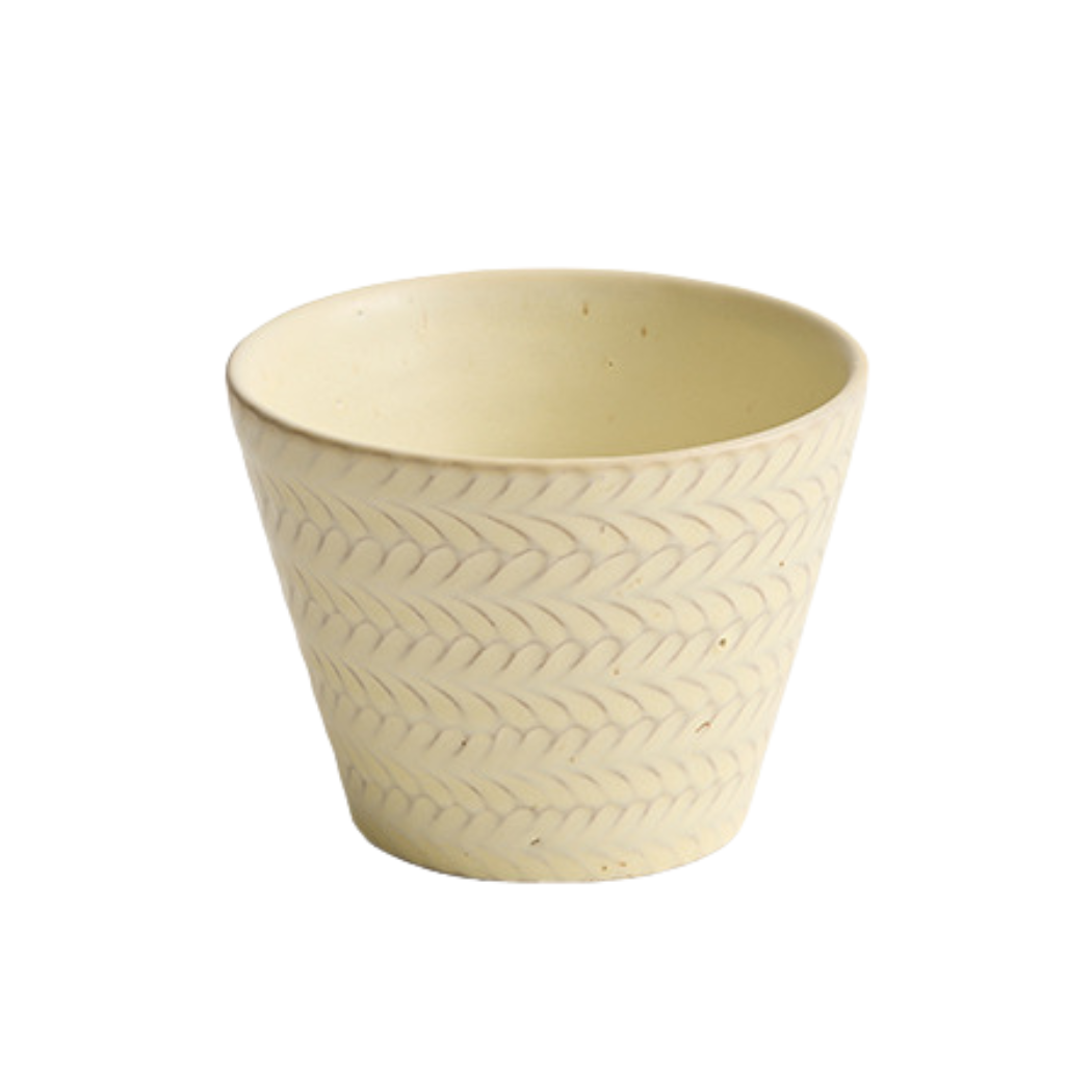 Loom Ceramic Cup 225ml - Ivory White ( Pre-order 6 Nov Dispatch)